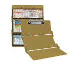 WhiteCoat Clipboard® Trifold - Tactical Brown Food Industry Edition